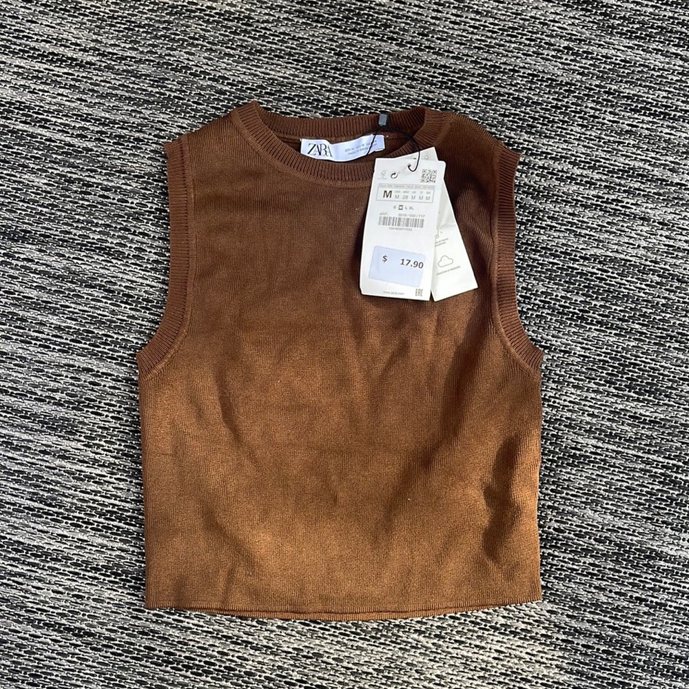 Zara brown tank